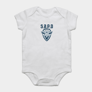 Demolition Man Baby Bodysuit - SAPD by spicy tees